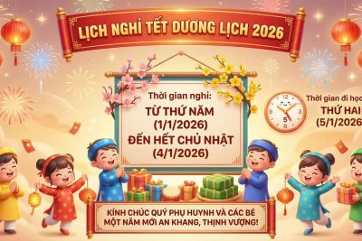 THÔNG BÁO NGHỈ TẾT DƯƠNG LỊCH 2026